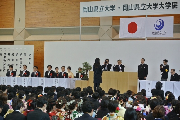 H31.03.22_平成30年度岡山県立大学・大学院学位記授与式①